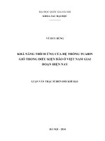 khả năng thích ứng của hệ thống tuabin gió trong điều kiện bão ở việt nam giai đoạn hiện nay  luận văn ths. biến đổi khí hậu