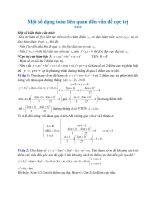 Chuyên đề cực trị của hàm số ôn thi đại học cực hay