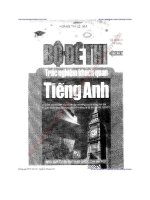 bộ đề thi trắc nghiệm khách quan tiếng anh - hoàng thị lệ