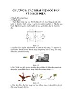 CHƯƠNG 1 các KHÁI NIỆM cơ bản về MẠCH điện