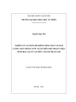 nghiên cứu sự phân bố không đồng nhất về hàm lượng asen trong nước ngầm trên một phạm vi hẹp minh họa tại xã vạn phúc, thanh trì, hà nội