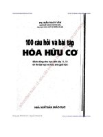 100 câu hỏi và bài tập hóa hữu cơ - trần thạch văn
