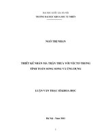 thiết kế nhân ma trận thưa với véctơ trong tính toán song song và ứng dụng