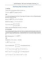 một số phương pháp giải phương trình vô tỉ