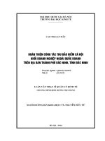 hoàn thiện công tác thu bảo hiểm xã hội khối doanh nghiệp ngoài quốc doanh trên địa bàn thành phố bắc ninh, tỉnh bắc ninh