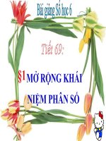 bài giảng số học 6 chương 3 bài 1 mở rộng khái niệm phân số