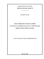 hoàn thiện phân tích tài chính tại công ty cổ phần sản xuất và thương mại thiết bị viễn thông tin học