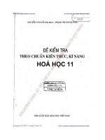 đề kiểm tra theo chuẩn kiến thức kĩ năng hóa học 11 nxb giáo dục việt nam