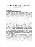 CÁC PHƯƠNG PHÁP PHÂN TÍCH ĐA THỨC THÀNH NHÂN TỬ