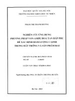 nghiên cứu ứng dụng phương pháp von-ampe hòa tan hấp phụ để xác định hàm lượng cadmi trong đất trồng và sản phẩm rau