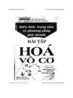 kiến thức trọng tâm và phương pháp giải nhanh bài tập hóa vô cơ - quách văn long