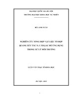 nghiên cứu tổng hợp vật liệu tổ hợp quang xúc tác n, c-tio2 ac để ứng dụng trong xử lý môi trường
