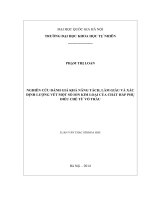 nghiên cứu đánh giá khả năng tách, làm giàu và xác định lượng vết một số ion kim loại của chất hấp phụ điều chế từ vỏ trấu