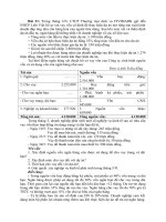 Giải mẫu bài tập quản trị ngân hàng thương mại