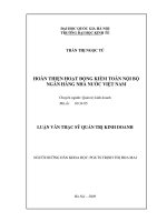hoàn thiện hoạt động kiểm toán nội bộ ngân hàng nhà nước việt nam