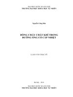 dòng chảy chất khí trong đường ống có cấp nhiệt