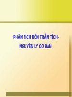 Bài giảng PHÂN TÍCH bồn TRẦM TÍCH  NGUYÊN lý cơ bản