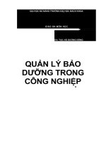 giáo án môn học bảo dưỡng tiên tiến