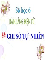 bài giảng số học 6 chương 1 bài 3 ghi số tự nhiên