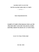 nghiên cứu biến tính tro bay phả lại với polyme chức năng để tăng dung lượng hấp thụ crom ứng dụng xử lý nước thải