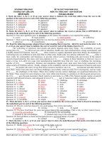 Bộ Đề Thi Thử THQG Môn Anh