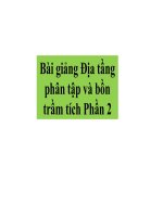 Bài giảng địa tầng phân tập và bồn trầm tích phần2
