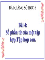 bài giảng số học 6 chương 1 bài 4 số phần tử của một tập hợp. tập hợp con