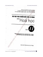 dạy học theo chuẩn kiến thức kĩ năng môn hóa học lớp 11 - nguyễn thị sửu (chủ biên)