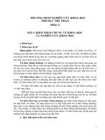 PHƯƠNG PHÁP NGHIÊN CỨU KHOA HỌC THỂ DỤC thể thao