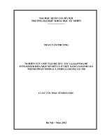 nghiên cứu chế tạo hệ xúc tác la, zn, p tio2 để etylester hóa một số mỡ cá ở việt nam và đánh giá thành phần omega 3, omega 6 bằng gc-ms