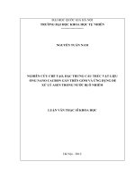 nghiên cứu chế tạo, đặc trưng cấu trúc vật liệu ống nano cacbon gắn trên gốm và ứng dụng để xử lý asen trong nước bị ô nhiễm