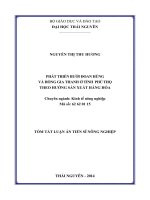 Phát triển bưởi đoan hùng và hồng gia thanh ở tỉnh phú thọ theo hướng sản xuất hàng hóa (tt)