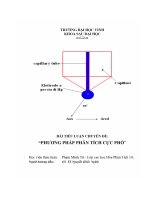 Bài tiểu luận chuyên đề: Phương pháp phân tích cực Phổ