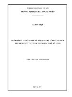 phân bố bức xạ sóng dài và mối quan hệ với lượng mưa trên khu vực việt nam trong các thời kỳ enso