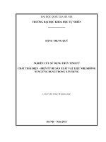 nghiên cứu sử dụng thủy tinh từ chất thải điện – điện tử để sản xuất vật liệu nhẹ không nung ứng dụng trong xây dựng