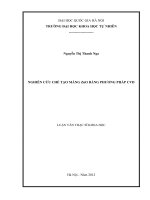 nghiên cứu chế tạo màng zno bằng phương pháp cvd