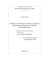 nghiên cứu ảnh hưởng của tương tác đại dương khí quyển đến cường độ và quỹ đạo bão bằng mô hình hwrf