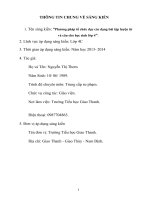 skkn phương pháp tổ chức dạy các dạng bài tập luyện từ