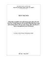 tổng hợp và nghiên cứu mối tương quan giữa cấu trúc electron và khả năng ức chế ăn mòn đồng kim loại trong môi trường hno3 3m của một số hợp chất 2-hydroxi-3-metyl axetophenon aroyl hydrazon
