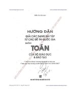 hướng dẫn giải các dạng bài tập từ các đề thi quốc gia