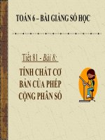 bài giảng số học 6 chương 3 bài 8 tính chất cơ bản của phép công phân số