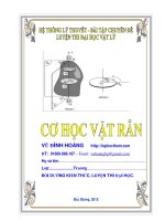 Cơ học vật rắn luyện thi đại học