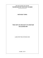 tổng hợp các dẫn xuất cyclobutane nucleoside mới