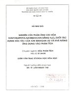 nghiên cứu phản ứng oxi hoá sunfonaphtolazorezocxin bằng h2o2 dưới tác dụng xúc tác của ion mangan (ii) và khả năng ứng dụng vào phân tích