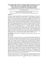 DƯỢC ĐỘNG HỌC THEO CON ĐƯỜNG TIÊM MÀNG BỤNG VÀ CON  ĐƯỜNG CHO ĂN CỦA CATECHIN (EPIGALLOCATECHIN  GALLATE) Ở CÁ YELLOWTAIL (Seriola quinqueradiata)