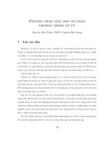 phương pháp giải một số phương trình vô tỷ