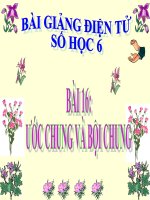 bài giảng số học 6 chương 1 bài 16 ước chung và bội chung