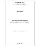 nghiên cứu điều chế than tre ứng dụng xử lý một số kim loại nặng trong nước thải nhà máy mạ