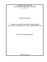 nghiên cứu khả năng hấp phụ as trên hỗn hợp ôxit fe, mn và ứng dụng xử lý tách as khối nguồn nước