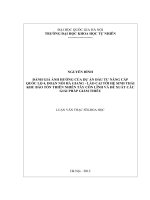 Đánh giá ảnh hưởng của dự án đầu tư nâng cấp Quốc lộ 4, đoạn nối Hà Giang - Lào Cai tới hệ sinh thái khu bảo tồn thiên nhiên Tây Côn Lĩnh và đề xuất các giải pháp giảm thiểu